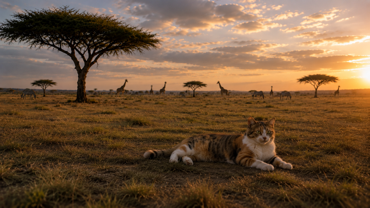 动物世界之猫总在非洲草原的日子 — Animal Kingdom: Cat Boss on the Savanna