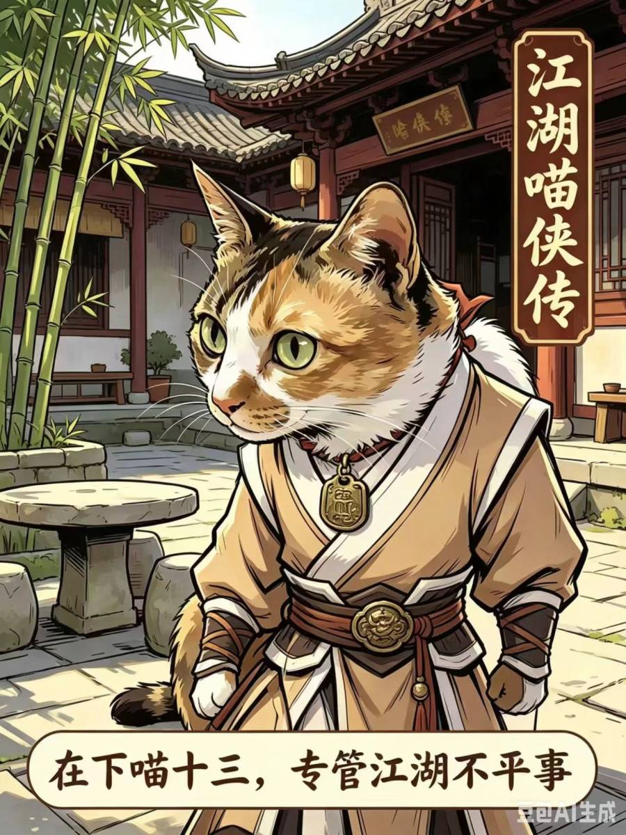 武侠苗总 — Wuxia Cat Boss