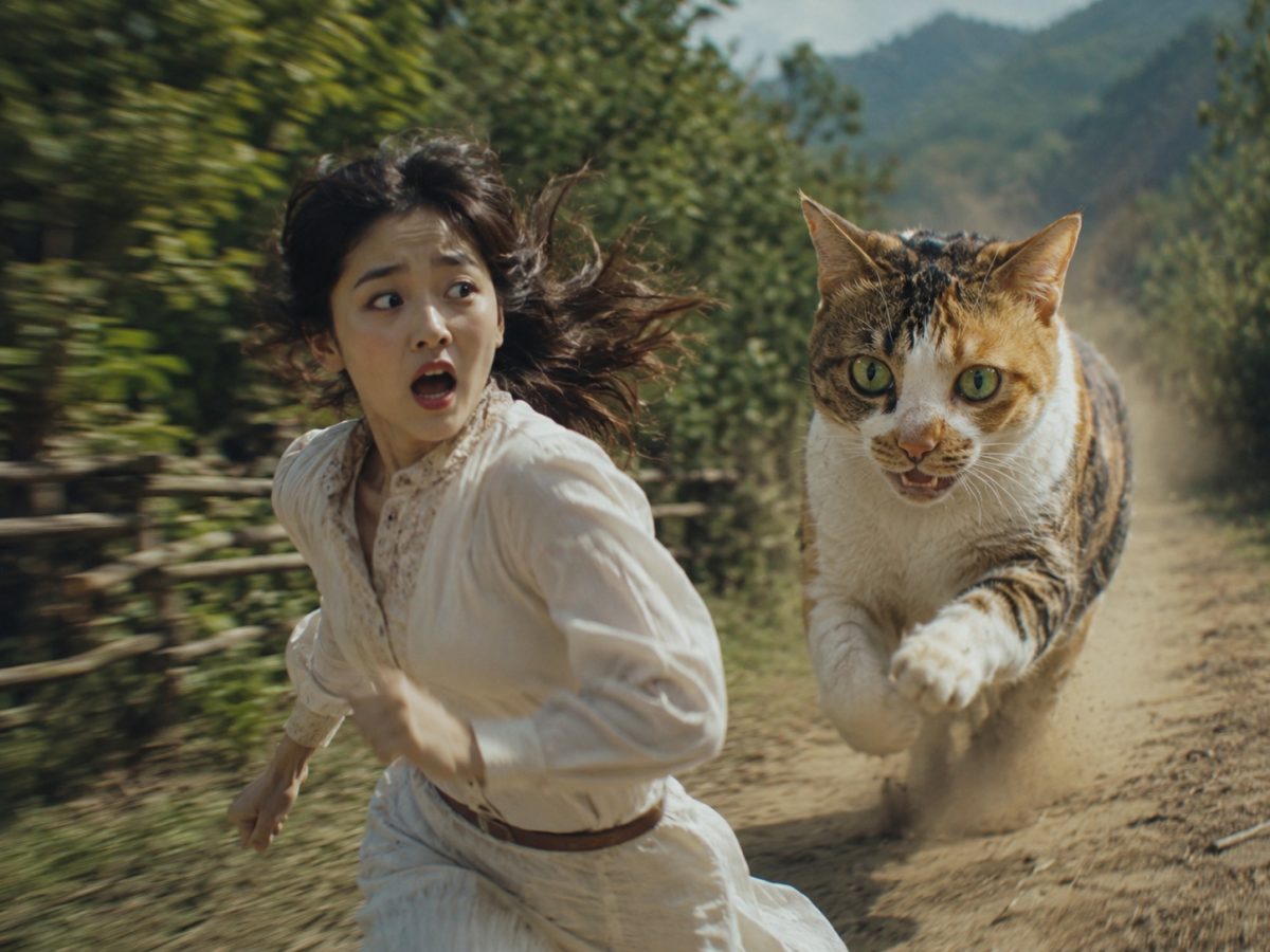 喵总下山 — Cat Boss Descends the Mountain