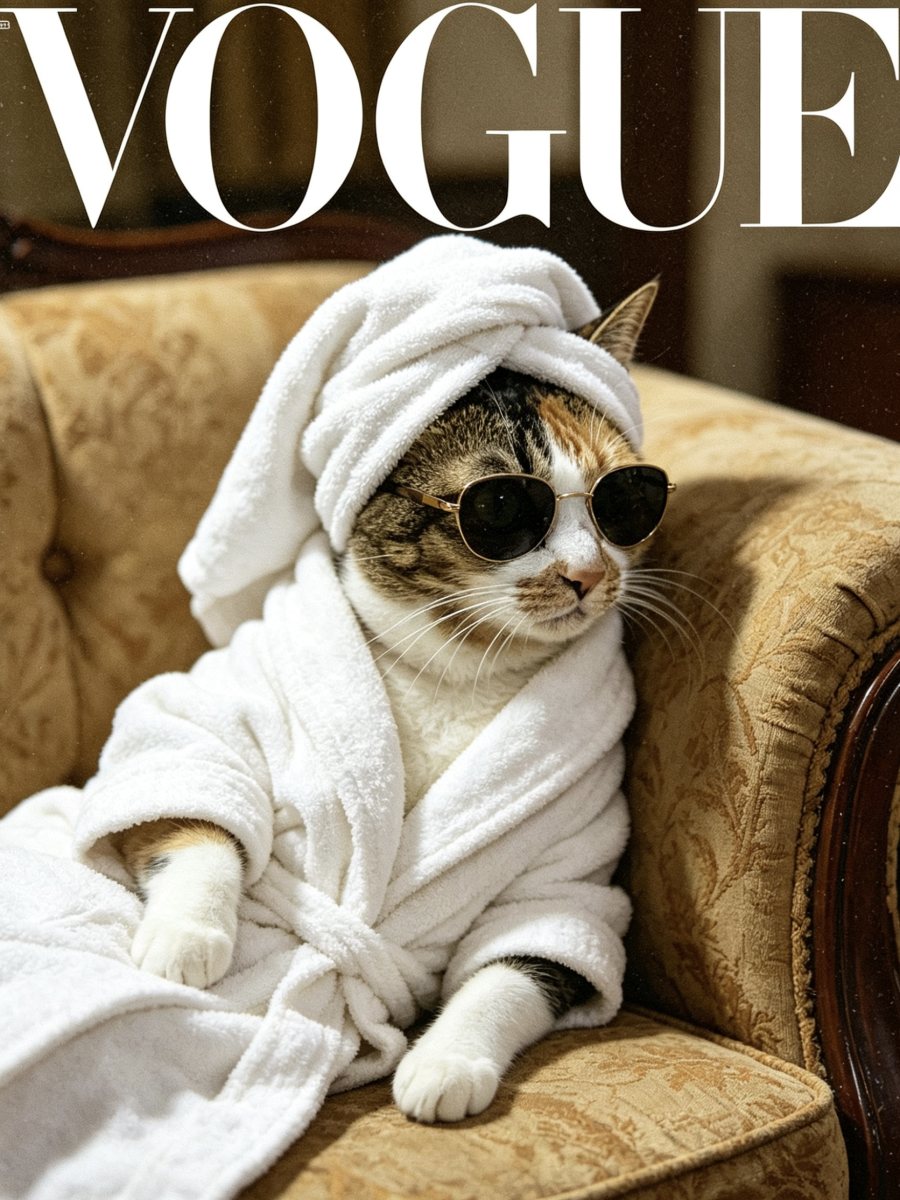VOGUE杂志猫总 — VOGUE Magazine Cat Boss